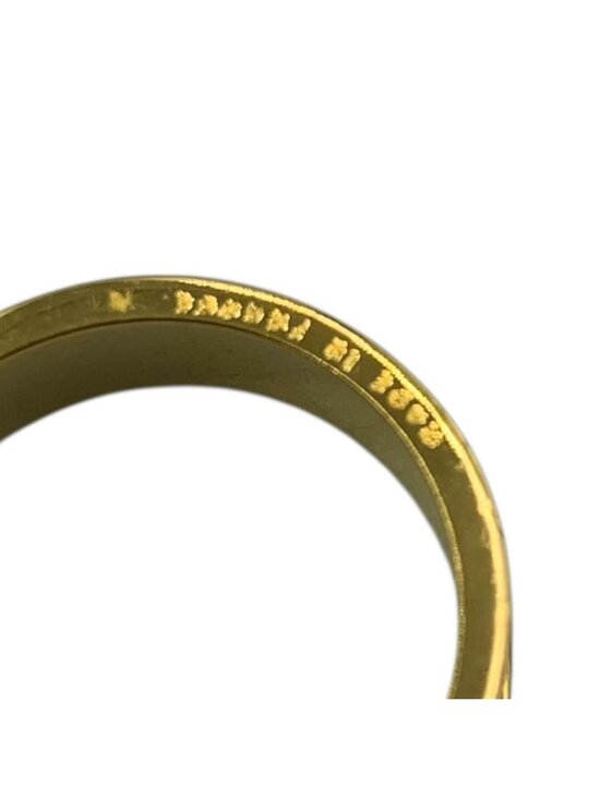 Hermes Scarf Ring Belt Motif Gold
